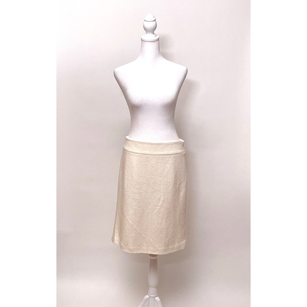 NWT Banana Republic Boucle Pencil Skirt Cream / Winter White Women’s Size 6